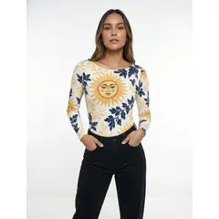 MOLGOA - Body para Mujer Estampado Floral- The Bloom
