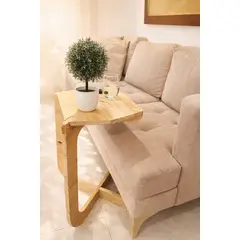 VETTA HOME - Mesa Auxiliar en Madera Plywood - Armado Rápido NOODO