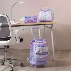 TOTTO - Combo Escolar Morral ruedas Andy Cat + Lonchera y Cartuchera