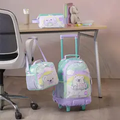 TOTTO - Combo Escolar Morral ruedas Magic + Lonchera y Cartuchera