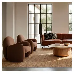 22 GRADOS DECORACION - Poltrona Kigal en tela 80cm x 75cm_.