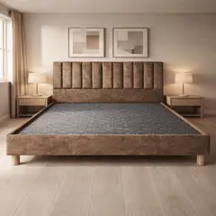 ESTILO Y CONFORT - BASECAMA +MONACO CAFE ESP 120X190 PATA MADERA REDONDA
