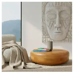 22 GRADOS DECORACION - Mesa de Centro Nibiru en Roble 100cm x 100cm