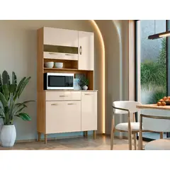 GENERICO - Alacena de Cocina Mueble auxiliar 6 puertas 1 cajon