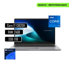 ASUS - PORTATIL EXPERTBOOK INTEL CORE I7-13620H RAM 24GB SSD 1TB/ 15.6 PULGADAS/WIN11 PRO