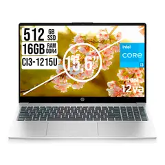 HP - PORTATIL INTEL CORE I3-1215U SSD 512GB RAM 16GB 15.6" HD