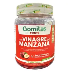 GLOBAL NUTRITION - Vinagre de Manzana Gomitas con Vitamina C 60 Unidades