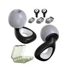 BOUN - Tapones Dormir Concierto Viajar Tapa Oído Protector Ruido Color Negro Gota Protectores Auditivos