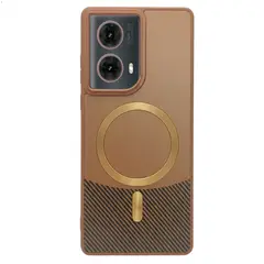GENERICO - Case Carga Magnética Compatible Motorola G85 Y Edge 50 Fusion Café