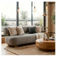 22 GRADOS DECORACION - Sofá Zahra en Tela 160cm x 85cm_.