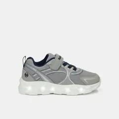 BUBBLE GUMMERS - Tenis Con Luces Para Niño Bubblegummers Gris Oberon