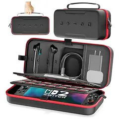 GENERICO - Estuche Rígido Para Nintendo Switch 2 Viaje Capac 28 Juegos