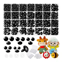 GENERICO - 1000 Piezas De Ojos Y Narices De Seguridad Amigurumi