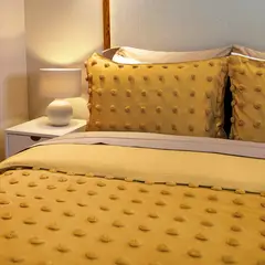 KAMUCHY - Cover de Duvet Pampa Pepas Mostaza