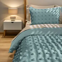 KAMUCHY - Cover de Duvet Pampa Pepas Verde Menta