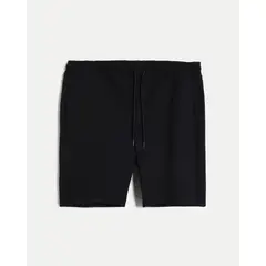 ATMOS - Bermuda Básica Plush Para Hombre Negro