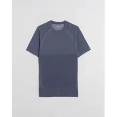 ATMOS - Camiseta Seamless Cuello Redondo Para Hombre Azul