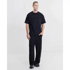 ATMOS - Pantalón Amplio Cargo Plush Para Hombre Negro
