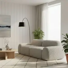 GENERICO - Sofá Kora en tela 240cm x 95cm