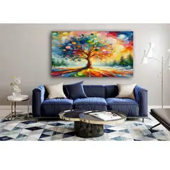 GENERICO - Cuadro Decorativo Grande Árbol Para Sala Comedor Alcoba 120x70 Cm