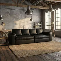 GENERICO - Sofá Titan en cuero 300cm x 95cm