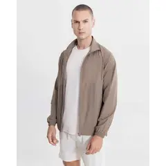 ATMOS - Chaqueta Rompevientos Cortes Técnicos Para Hombre Café