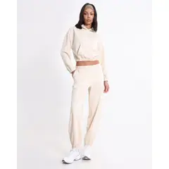 ATMOS - Buzo Hoodie Plush Básico para Mujer Deportiva Color Beige Marca