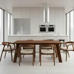 22 GRADOS DECORACION - Juego de Comedor Sneferu Roble 6 Sillas 200Cm X 100Cm