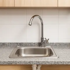 PAMO - Set Lavaplatos Acero Inoxidable 36x39 Sobreponer Grifería