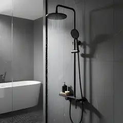 PAMO - Columna De Ducha Mezcladora Alta Lusso Gris Concreto Monocon