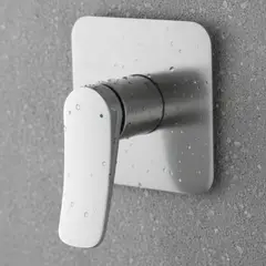 PAMO - Mezclador Ducha Monocontrol Volare Níquel Texturizado Diseño Moderno
