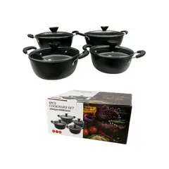 SCHAFFHAUSEN - Set de Ollas en Marmol 8 Piezas