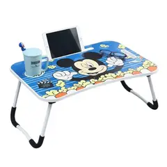 GENERICO - Mesa DE CAMA Portatil Niños Infantil Muñecos Multifuncional DESAYUNO Plegable Ajustable