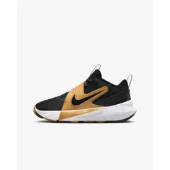 NIKE - Tenis NiNo Team Hustle D 12 GS HF6279-003 Negro Dorado Basketball