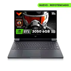 HP - Portátil Gamer Victus 15-fb3019la AMD R7-7445HS 16GB RAM 512GB SSD RTX3050 6GB