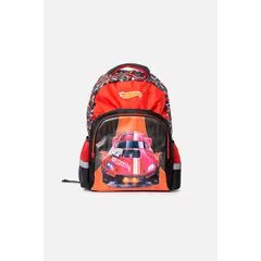 HOT WHEELS - Morral de rojo y negro para niño