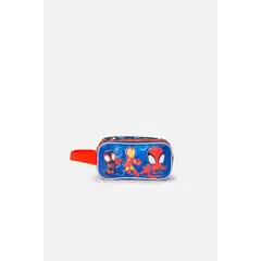MARVEL - Cartuchera de Spiderman azul y rojo para niño