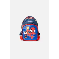 MARVEL - Morral de Spiderman 14" azul y rojo para niño