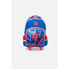 MARVEL - Morral de Spider-man 165 con ruedas azul y rojo para niño