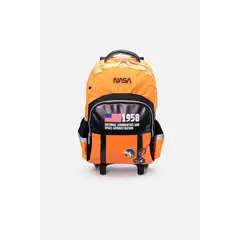 NASA - Morral de con ruedas naranja para niño