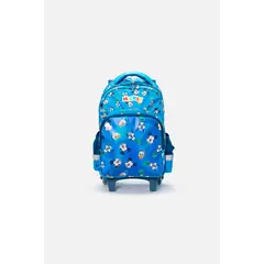 DISNEY - Morral de Mickey Mouse con ruedas azul para niño
