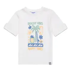 CODELIN - Camiseta Manga Corta Bebe Niño 230754A Codelín Marfil