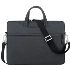 GENERICO - Funda Maletín Impermeable Para Portátil de 13 a 16 Pulgadas Color Gris oscuro.