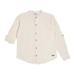CODELIN - Camisa Manga Larga Con Cuello Nerú Niño 440222A Codelín Marfil