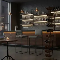 GENERICO - Silla Bar Linear en tela 45cm x 45cm