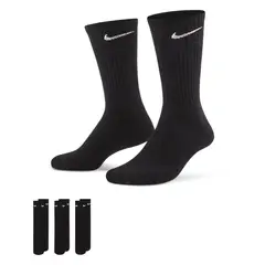 NIKE - MEDIAS EVERYDAY CUSHIONED 3 PARES SX7664-010 NEGRO