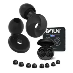 BOUN - Tapones Suaves para Oídos con Cancelación de Ruido para Dormir Cómodamente Aislantes del Sonido