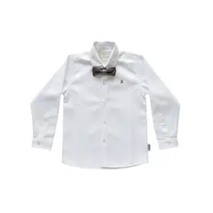 BIGBOYS - Camisa Blanca Manga Larga Niño