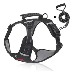 GENERICO - Arnes Para Perro Correa Pechera Soporte Anti Jalones Talla M