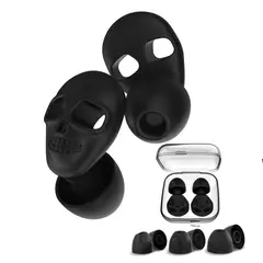 BOUN - Protector auditivo Tapa Oídos Reducción Ruido Tapón Dormir Cómodos Suaves Viaje Color Negro